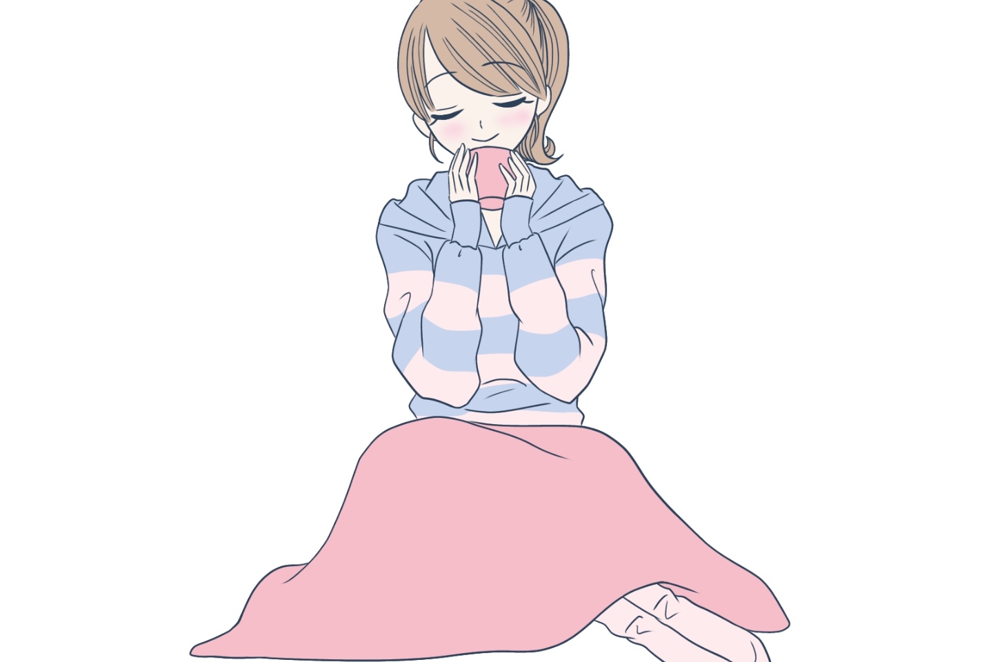 温まる女性｜冷え性・手足のしびれ…自律神経の乱れが原因かも？【京都】