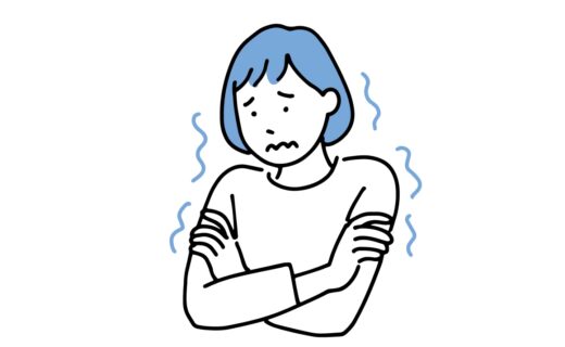 冷え性女性アイキャッチ｜冷え性・手足のしびれ…自律神経の乱れが原因かも？【京都】