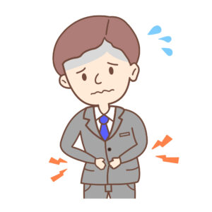 腹痛の男性｜ストレスでお腹が痛くなるのはなぜ？自律神経との関係を解説